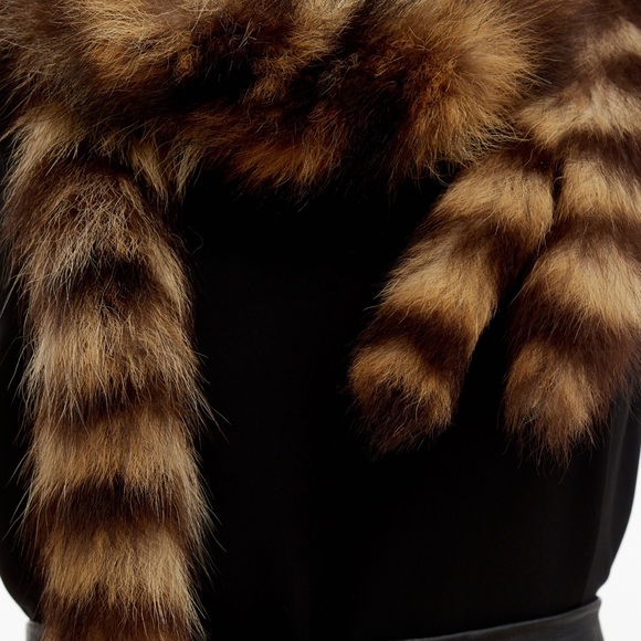 Vintage genuine raccoon fur scarf - Picture 5 of 7